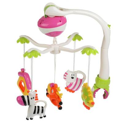 Музыкальная карусель на кроватку В мире животных Умка 1608M677-R1